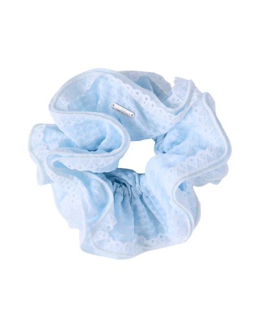 Blueberry Pie Checkers Scrunchie