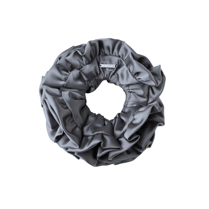 Small Pirouette Scrunchie in Grey