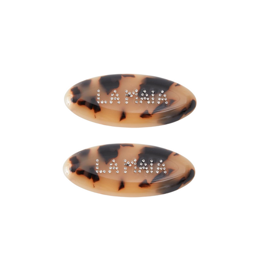 The La Maia Clips in Tortoise (Set of 2)