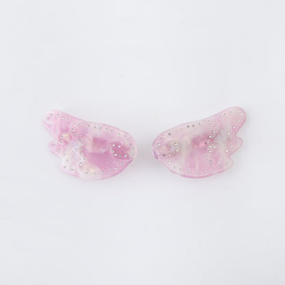 The Winged Clips in Pink Angel