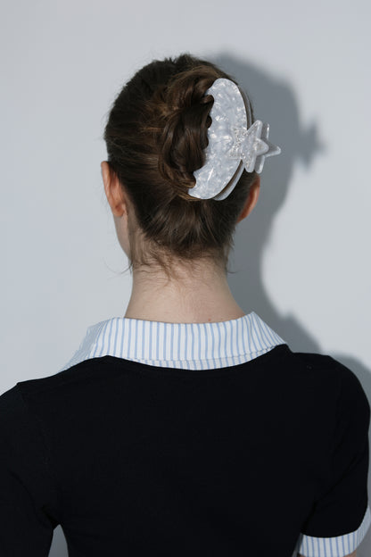 The Starry Claw Clip in Moonstone