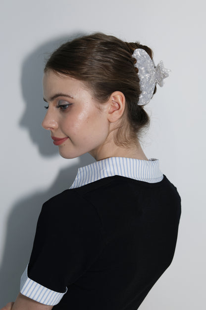 The Starry Claw Clip in Moonstone