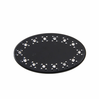 Oval Hair Clip Onyx