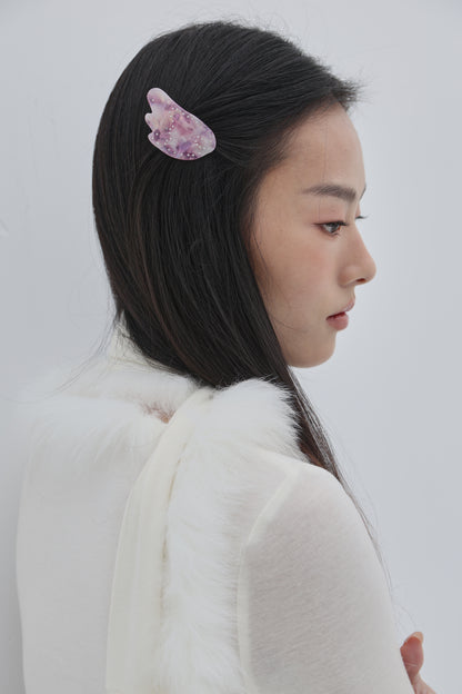 The Winged Clips in Pink Angel