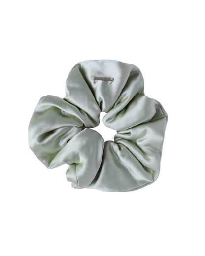 Matcha Silk Pillow Scrunchie